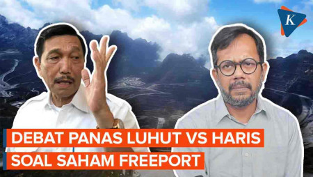 Perdebatan Luhut Vs Haris Azhar soal Saham Freeport