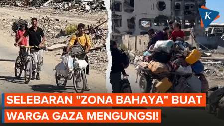 Selebaran Israel “Anda di Zona Pertempuran Berbahaya” Bikin Warga Gaza Mengungsi