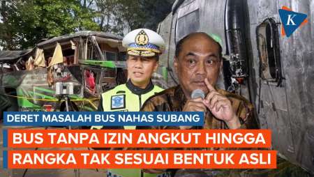 5 Temuan Kondisi Bus Subang: Tanpa Izin Angkut dan Rangka Tak Sesuai Bentuk Asli 