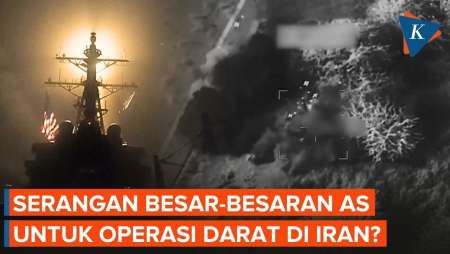 Gempur Iran 6 Malam Berturut-turut, AS Siapkan Operasi Darat?