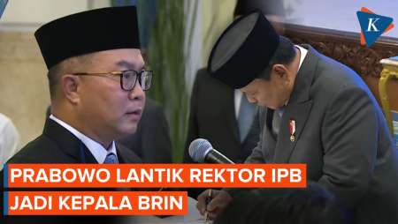 Prabowo Lantik Rektor IPB Arif Satria Jadi Kepala BRIN, Amarulla Oktavian Jadi Wakilnya