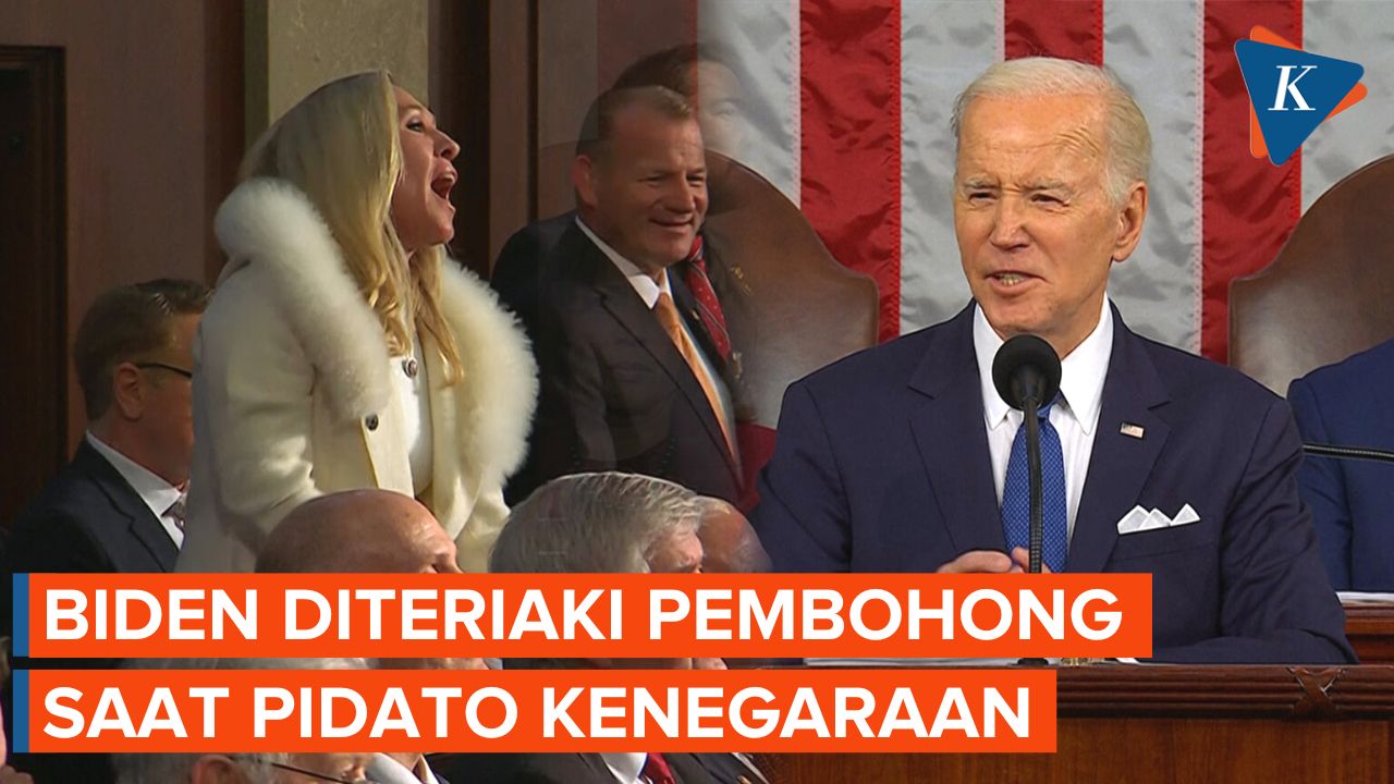 Momen Biden Diteriaki Pembohong oleh Anggota DPR Saat Pidato Kenegaraan