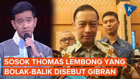 Disebut Tiga Kali oleh Gibran, Siapa Thomas Lembong?