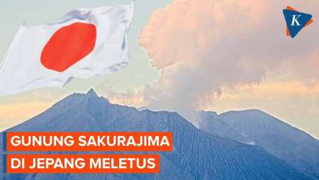 Gunung Sakurajima di Jepang Meletus, Abu Vulkanik Setinggi 4,4Km Ganggu Penerbangan