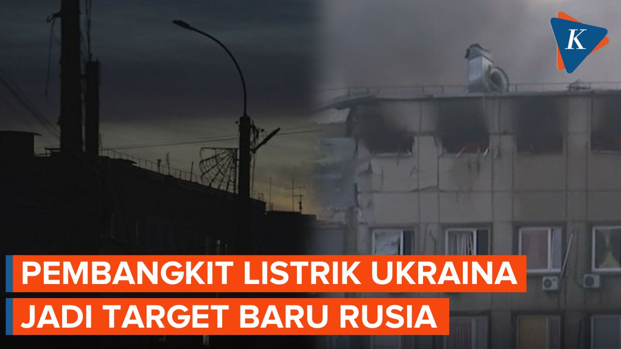 Ukraina Gelap Gulita Usai Rusia Hantam Pembangkit Listriknya