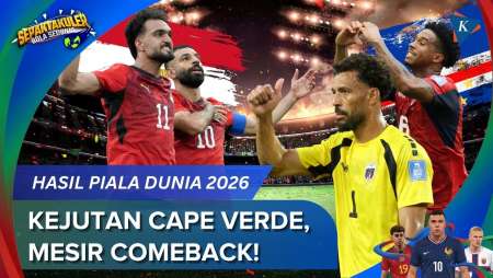 Hasil Piala Dunia 2026: Cape Verde Bikin Kejutan Lagi, Mesir Libas Selandia Baru 3-1