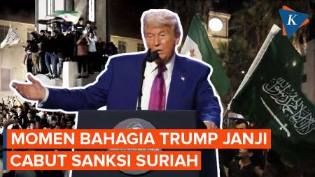 Momen Trump Cabut Sanksi Suriah Disambut “Standing Ovation” Kerajaan Arab Saudi