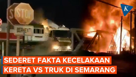 Fakta Kecelakaan KA Brantas Vs Truk di Semarang
