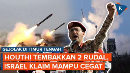 Houthi Tembakkan 2 Rudal ke Israel! Sirene Meraung, Penduduk Berlarian Cari Perlindungan