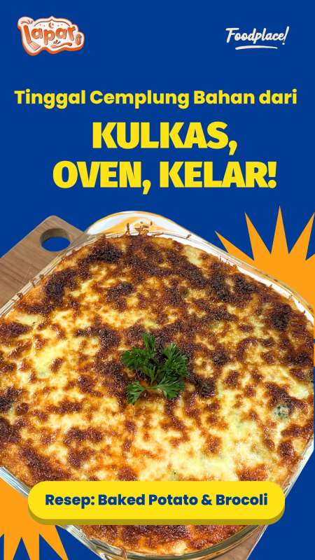 Resep Baked Potato Enak, Tinggal Cemplung Bahan Dari Kulkas