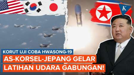 Korut Uji Coba Hwasong-19! AS-Korsel-Jepang Gelar Latihan Udara Libatkan Pesawat Pengebom Berat