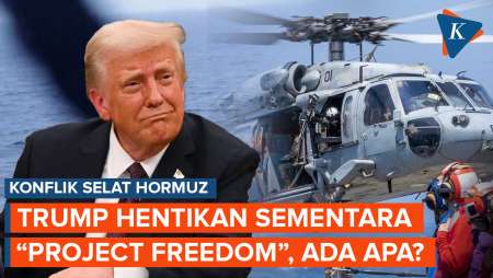 Trump Hentikan Sementara "Project Freedom" Di Selat Hormuz, Apa Alasannya?