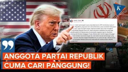 Didesak DPR AS Hentikan Perang Iran, Trump "Ngamuk" Ke Partainya
