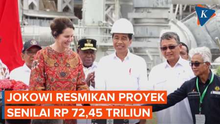 Momen Jokowi Resmikan Tangguh Train 3 Kilang LNG Senilai Rp 72,45 T