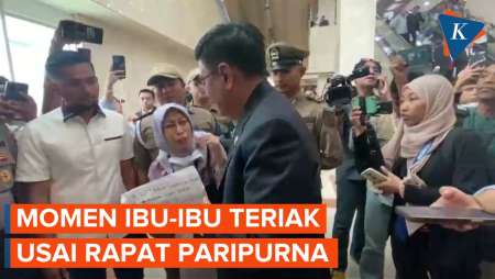 Seorang Ibu Teriak Minta Bantuan di DPR, Ditenangkan oleh Djarot…