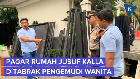 Pagar Rumah Anak JK Ditabrak Mobil, Begini Situasinya Sekarang