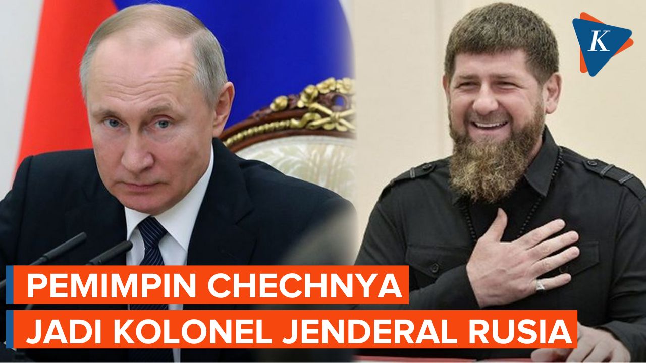Putin Hadiahi Pemimpin Chechnya Kolonel Jenderal Rusia, Pangkat Tertinggi Ketiga di Militer