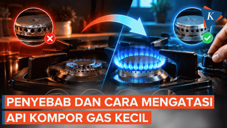 Cara Mengatasi Api Kompor Gas Kecil