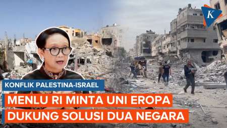 Menlu Retno Minta Uni Eropa Dukung Solusi Dua Negara untuk Atasi Konflik di Gaza