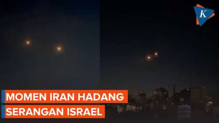 Momen Iran Tangkis Serangan Udara Israel