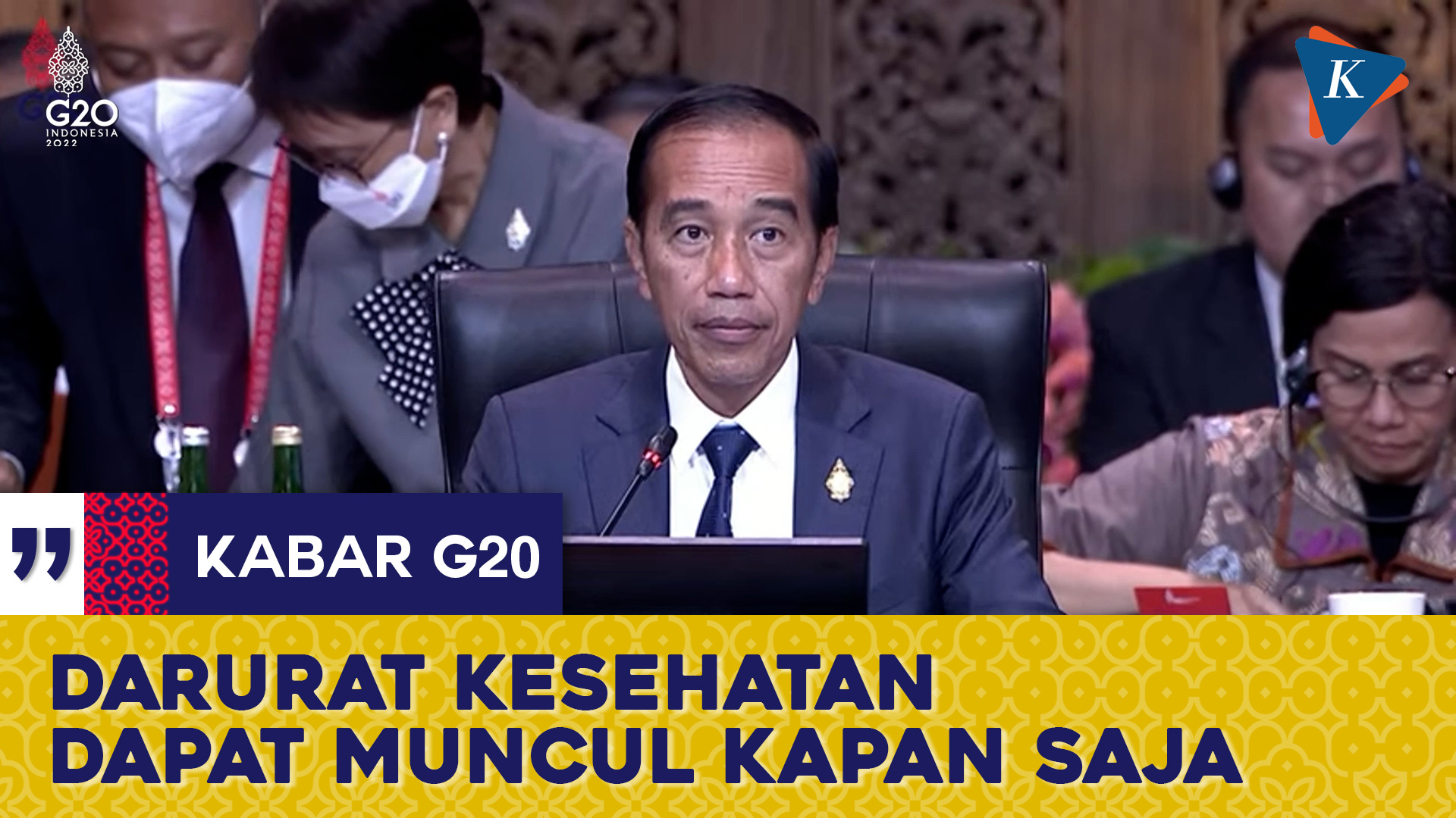 Jokowi Singgung soal Pandemi Saat Sesi Kedua KTT G20