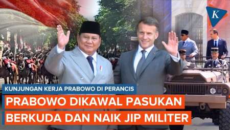 Prabowo Ke Perancis: Dikawal Pasukan Berkuda Di Élysée Paris Hingga Naik Jip Militer