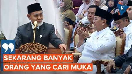 Di Depan Presiden Prabowo, Kiai Pimpinan Gontor: Sekarang Banyak Orang Cari Muka