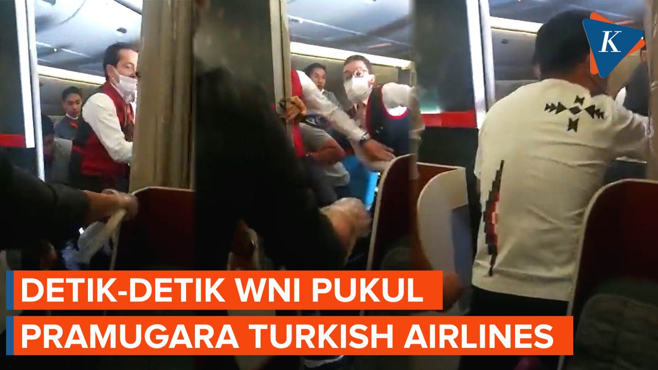 Diduga Mabuk, Penumpang WNI Pukuli Pramugara Turkish Airlines karena Diminta Tertib Dalam Pesawat