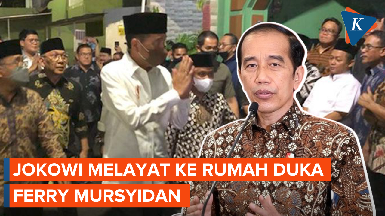 Presiden Jokowi Melayat ke Rumah Duka Ferry Mursyidan