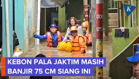 Banjir Di Kebon Pala Belum Surut, Sempat Menyentuh 135 Cm