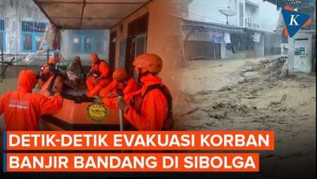 Detik-detik Evakuasi Korban Banjir Bandang Di Sibolga Sumut, 5 Orang Tewas