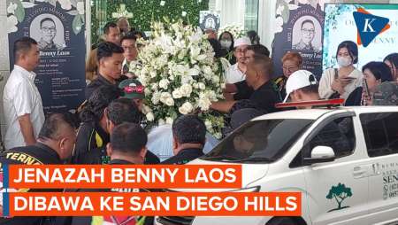 Detik-detik Jenazah Benny Laos Dibawa ke San Diego Hills