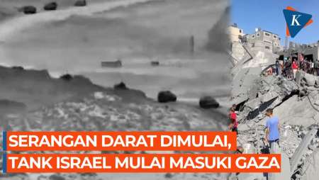 Tank Israel Masuk ke Gaza Utara, Serangan Darat 