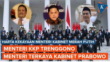 Daftar Harta Kekayaan Menteri Kabinet Merah Putih Prabowo, Menteri KKP Terkaya Rp 2,6 T