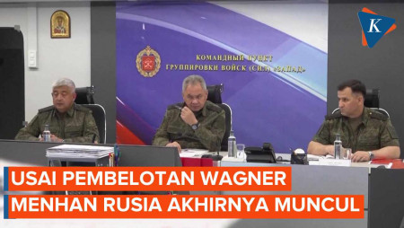 Menhan Rusia Sergei Shoigu Muncul Usai Adanya Pemberontakan Wagner