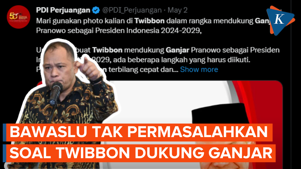 Muncul Twibbon Dukungan Ganjar Presiden, Bawaslu Tak Mempermasalahkan