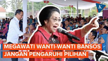 Megawati: Enggak Apa-apa Terima Bansos, tapi Coblosnya Jangan Goyang