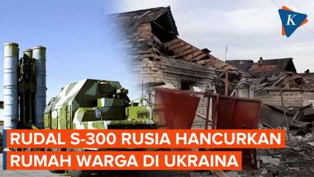 Rusia Tembakkan Rudal S-300, Rumah-rumah di Ukraina Hancur Lebur
