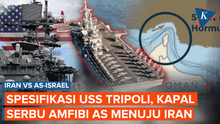 Spesifikasi USS Tripoli, Kapal Serbu Amfibi AS Yang Dikerahkan Ke Iran