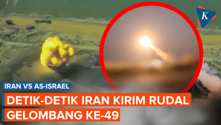 Detik-detik Iran Tembakkan Rudal 1 Ton Lagi, Serangan ke-49 Gempur AS-Israel di Timteng