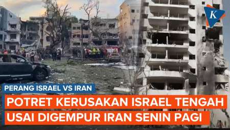 Potret Berbagai Kerusakan di Israel Tengah Usai Digempur Iran Senin Pagi