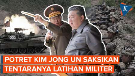 Lagi! Kim Jong Un Pamer Latihan Militer Korea Utara