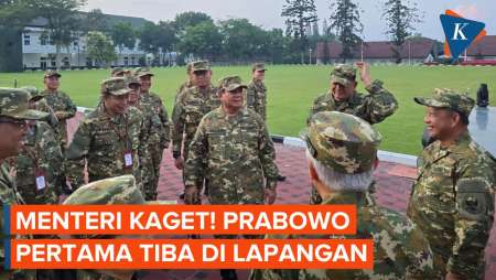 Menteri Bangun Pukul 04.00, Kaget Prabowo Jadi Orang Pertama di Lapangan