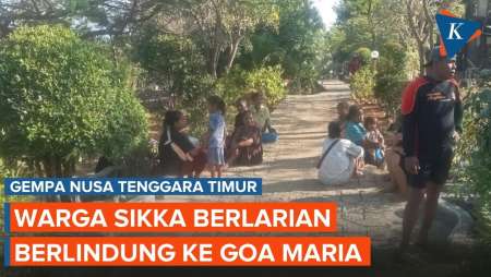 Gempa 7,7 di NTT, Warga Sikka Panik dan Berlarian ke Goa Maria