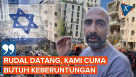 Reaksi Warga Tel Aviv Melihat Permukiman Luluh Lantak Dihantam Rudal Iran