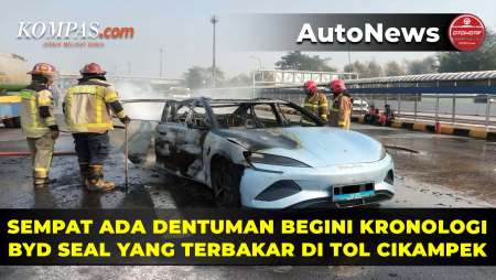 Kronologi BYD Seal Terbakar Di Tol Cikampek, Sempat Ada Dentuman