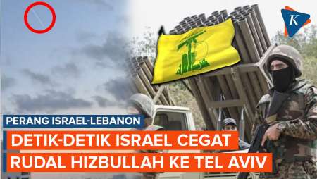 Detik-detik Israel Cegat Rudal Hizbullah yang Diluncurkan dari Lebanon ke Tel Aviv