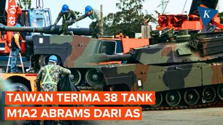 Ditekan China, Taiwan Terima 38 Tank Canggih M1A2 Abrams dari AS