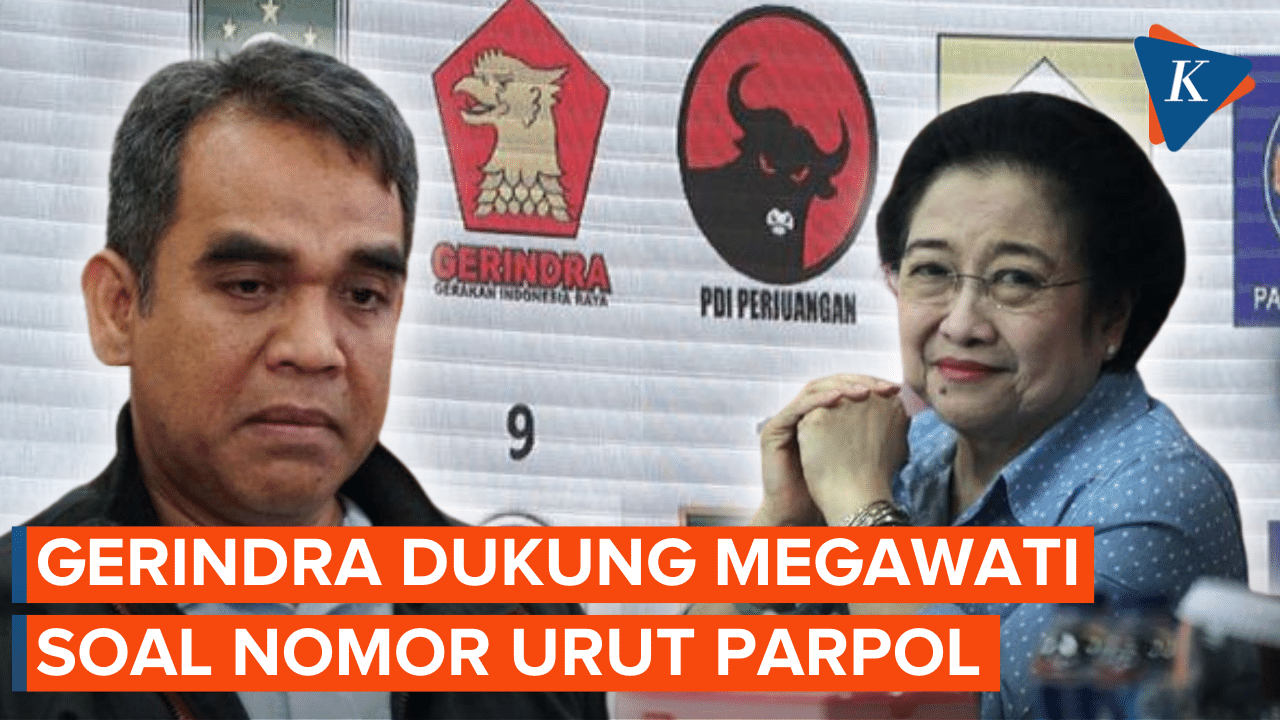 Gerindra Sepakat dengan Megawati yang Tak Ingin Ganti Nomor Urut…
