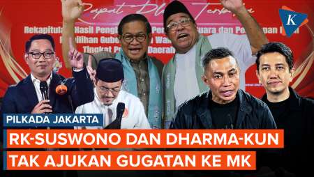 RK-Suswono dan Dharma-Kun Tak Ajukan Gugatan ke MK, Pramono Anung Gubernur Jakarta Terpilih